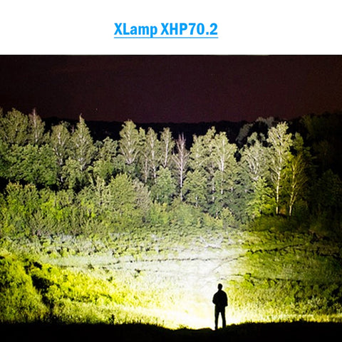 high lumens most powerful LED flashlight XLamp xhp70.2 usb Zoom torch xhp70 xhp50 18650 or 26650 Rechargeable battery hunting