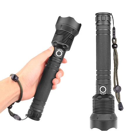 50000 Lumens XLamp Xhp70.2 Most Powerful Led Flashlight Usb Zoom Torch Xhp70 Xhp50 18650 26650 Rechargeable Battery Flashlight